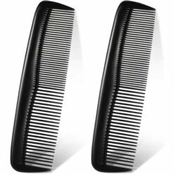 WAVE 2 Peignes à Cheveux En Plastique De Poche Peignes à Cheveux Noirs Peigne De Coupe Cheveux à Dents Fines Et Standard Peigne à Pansement Fin Peignes Coiffure Pour Coiffure Salon De Coiffure