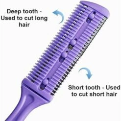 WAVE Peigne à Double Cisaillement, Rasoir Pour Cheveux, Ciseaux De Coiffure, Tondeuse De Coiffure, Façonnage Professionnel Violet -Toilletage et hygiène du chien Soldes 64223750 4