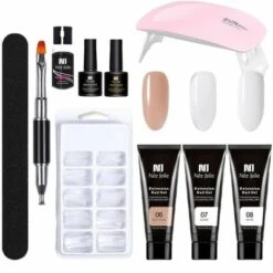 Acrylique Poly Extension Nail Gel Set Nail Extension Get Set Poly Gel Kit Nail Enhancement Gel Kit- Thsinde
