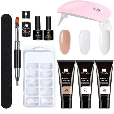 Acrylique Poly Extension Nail Gel Set Nail Extension Get Set Poly Gel Kit Nail Enhancement Gel Kit- Thsinde 1 Acrylique Poly Extension Nail Gel Set Nail Extension Get Set Poly Gel Kit Nail Enhancement Gel Kit- Thsinde