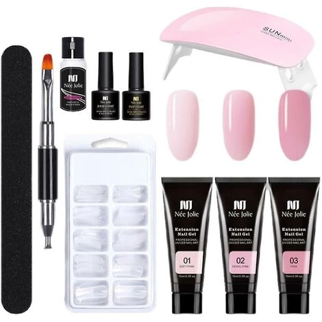 Acrylique Poly Extension Nail Gel Set Nail Extension Get Set Poly Gel Kit Nail Enhancement Gel Kit- Thsinde 4 Acrylique Poly Extension Nail Gel Set Nail Extension Get Set Poly Gel Kit Nail Enhancement Gel Kit- Thsinde – Image 4