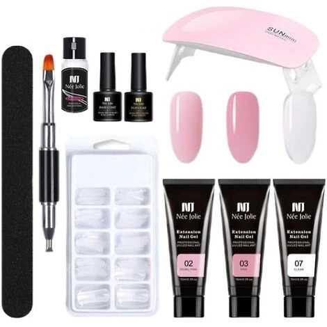 Acrylique Poly Extension Nail Gel Set Nail Extension Get Set Poly Gel Kit Nail Enhancement Gel Kit- Thsinde 5 Acrylique Poly Extension Nail Gel Set Nail Extension Get Set Poly Gel Kit Nail Enhancement Gel Kit- Thsinde – Image 5