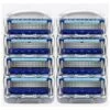 THSINDE 12 Pièces 5 Couches Lames De Rasoir Cartouches Men Care For Gillette Fusion Razor Blue