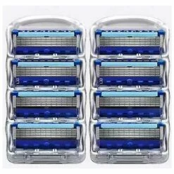 THSINDE 12 Pièces 5 Couches Lames De Rasoir Cartouches Men Care For Gillette Fusion Razor Blue