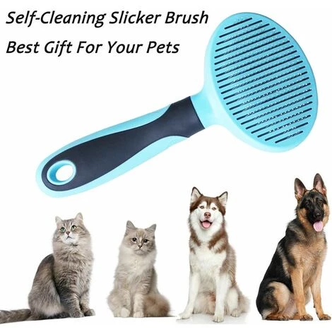 BAICCCF Brosse Et Peigne Pour Chien Brosse Pour Chat, Brosse Douce Pour Chien Et Chat, Enlève Le Sous-poil Lâche, Brosse à Cheveux Emmêlés Pour Tapis Pour Animaux De Compagnie, Auto-nettoyage 3 BAICCCF Brosse Et Peigne Pour Chien Brosse Pour Chat, Brosse Douce Pour Chien Et Chat, Enlève Le Sous-poil Lâche, Brosse à Cheveux Emmêlés Pour Tapis Pour Animaux De Compagnie, Auto-nettoyage – Image 3