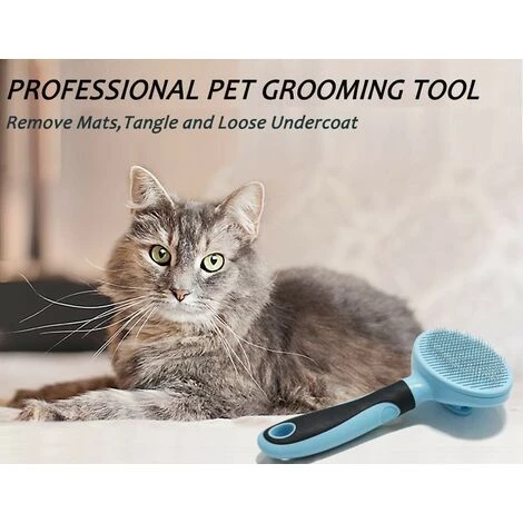 BAICCCF Brosse Et Peigne Pour Chien Brosse Pour Chat, Brosse Douce Pour Chien Et Chat, Enlève Le Sous-poil Lâche, Brosse à Cheveux Emmêlés Pour Tapis Pour Animaux De Compagnie, Auto-nettoyage 5 BAICCCF Brosse Et Peigne Pour Chien Brosse Pour Chat, Brosse Douce Pour Chien Et Chat, Enlève Le Sous-poil Lâche, Brosse à Cheveux Emmêlés Pour Tapis Pour Animaux De Compagnie, Auto-nettoyage – Image 5