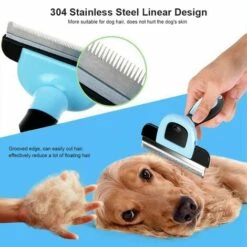 BAICCCF Brosse Et Peigne Pour Chien Pièces Brosse De Toilettage Pour Animaux De Compagnie Peigne D'épilation Pour Animaux De Compagnie Ouverture De Nœud Couteau En Acier Inoxydable Détachable Fournitures Pour Animaux De Compagnie Perte De Massage Jusqu'à 95% Pour -Toilletage et hygiène du chien Soldes 64659007 3