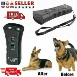Ssdlv Petgentle Ultrasonic Anti Dog Barking Pet Trainer Led Light Gentle Chaser-style -Thsinde -Toilletage et hygiène du chien Soldes 64857135 3
