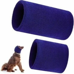 LLOVE 2 Pièces Dog Snood Dog Neck And Ears Warmer Cache-oreilles Pour Chien De Compagnie Pour Le Confort Anti-anxiété Baignade Toilettage Réduction Du Bruit
