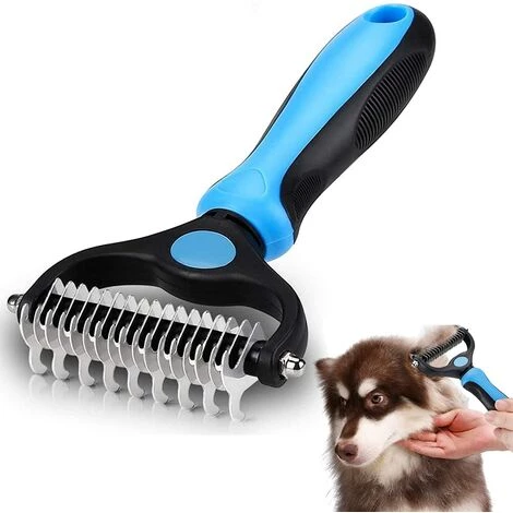LLOVE Outil De Toilettage Pour Animaux De Compagnie 2 En 1 Peigne De Démêlage Pour Chiens Et Chats 1 LLOVE Outil De Toilettage Pour Animaux De Compagnie 2 En 1 Peigne De Démêlage Pour Chiens Et Chats