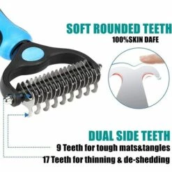 LLOVE Outil De Toilettage Pour Animaux De Compagnie 2 En 1 Peigne De Démêlage Pour Chiens Et Chats 8 LLOVE Outil De Toilettage Pour Animaux De Compagnie 2 En 1 Peigne De Démêlage Pour Chiens Et Chats -Toilletage et hygiène du chien Soldes 64869345 4