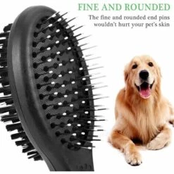 GrooFoo Appareil De Massage Pour Animaux De Compagnie, Brosse Professionnelle à Double Face Et Brosse à Poils Confortable Pour Chiens Et Chats Peigne De Toilettage Nettoie GrooFoo -Toilletage et hygiène du chien Soldes 64996586 5