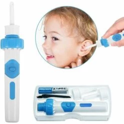 REGALOS 1 Paquet De Kit De Retrait De Cérumen, Nettoyeur D'oreille, Aspirateur électrique Portable Et Automatique, Aspirateur D'oreille