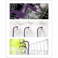 OSQI Lot De 8 Porte-verres Compatibles Lave-vaisselle Violets -Toilletage et hygiène du chien Soldes 65505224 3