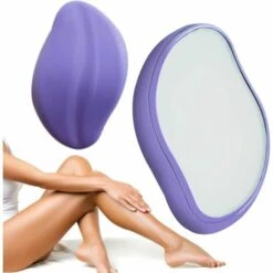 BARES Crystal Hair Eraser, Gomme Epilatoire Crystal Hair Remover, Epilateur Physique Indolore Femme, Pierre Depilatoire, Outil Epilation Rapide Et Facile Pour Les Jambes, Les Bras Et Le Dos