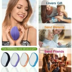 BARES Crystal Hair Eraser, Gomme Epilatoire Crystal Hair Remover, Epilateur Physique Indolore Femme, Pierre Depilatoire, Outil Epilation Rapide Et Facile Pour Les Jambes, Les Bras Et Le Dos -Toilletage et hygiène du chien Soldes 65507416 5