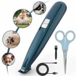 KAEJYIUT Tondeuse à Poils D'Animaux Avec Lumière Led, Tondeuse à Poils Professionnelle Pour Chiens Et Chats, Chargement Usb, Tondeuse électrique Pour Poils Autour Du Visage, Des Yeux, Des Oreilles, Des Pattes