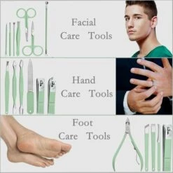 ILOVEMILAN Ensemble De Manucure Pour Homme Et Femme Ensemble De Pédicure 18 En 1 Kit De Toilettage Pour Ongles Avec étui De Voyage En Cuir Ensemble De Manucure Kit De Coupe-ongles Professionnel Outils De Soin De Pédicure -Toilletage et hygiène du chien Soldes 65885478 3