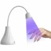 ILOVEMILAN Lampe à Ongles LED UV, Mini Lotus Mains Libres Lumière Rotatif Séchoir à Ongles Séchage Rapide Vernis à Ongles Lampe De Polymérisation Col De Cygne Flash Cure Lumière Pour La Maison DIY & Salon Manucure Décor
