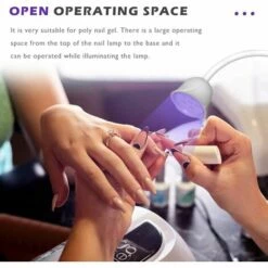 ILOVEMILAN Lampe à Ongles LED UV, Mini Lotus Mains Libres Lumière Rotatif Séchoir à Ongles Séchage Rapide Vernis à Ongles Lampe De Polymérisation Col De Cygne Flash Cure Lumière Pour La Maison DIY & Salon Manucure Décor -Toilletage et hygiène du chien Soldes 65885619 5