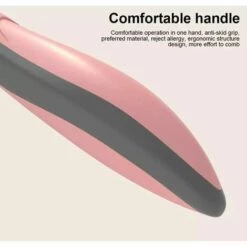 EINEMGELD Brosse Autonettoyante Pour Chiens Et Chats Avec Poils Recouverts De Tissu En Caoutchouc, Brosse Pour Animaux De Compagnie Ergonomique, Sans Danger Pour La Peau, élimine Les Poils Morts (ROSE) -Toilletage et hygiène du chien Soldes 65896847 4