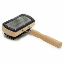 BRICOMARTEAU Brosse Pour Chiens Bois Acier Plastique (5 X 19 X 13,5 Cm) -Toilletage et hygiène du chien Soldes 65940393 4