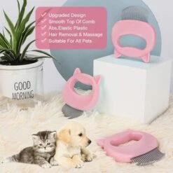 JOGAKU ® Brosse Pour Chat, Outil De Perte De Poils Pour Chats, Brosse Pour Chien, Brosses Pour Animaux De Compagnie, Brosse Pour Poils Longs Et Poils Courts, Nettoyage Rapide De La Brosse Pour Enlever Le Sous-poil -Toilletage et hygiène du chien Soldes 65972756 3