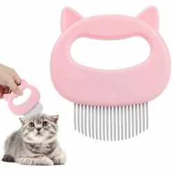 JOGAKU ® Brosse Pour Chat, Outil De Perte De Poils Pour Chats, Brosse Pour Chien, Brosses Pour Animaux De Compagnie, Brosse Pour Poils Longs Et Poils Courts, Nettoyage Rapide De La Brosse Pour Enlever Le Sous-poil -Toilletage et hygiène du chien Soldes 65972756 5
