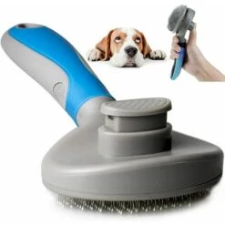 THSINDE Brosse Pour Toilettage - Chat, Chien, Animal Domestique - Soin Du Pelage Pour Enlever Le Sous-poil - Massage Doux Avec Brosse En Silicone - Nettoyage Facile - Outil Ergonomique