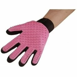 MEZHENG Brosse De Bain Pour Animaux De Compagnie, Gants De Bain, Main Droite, Rose