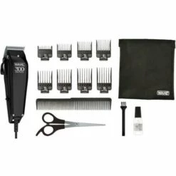 Tondeuse Cheveux Home Pro 300 - WAHL 20102.0460 - Kit 15 Pieces - 8 Guides De Coupe 3 Mm A 25 Mm - Filaire