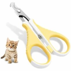 GALOZZOIT Coupe-ongles Professionnel Pour Chat, Meilleur Coupe-ongles En Acier Inoxydable Avec Protection Et Verrouillage De Sécurité Pour Animaux De Compagnie Et Radian Spécial Courbe, Outil De Toilettage Essentiel Pour Petit Animal De Compagnie (lame Plate).