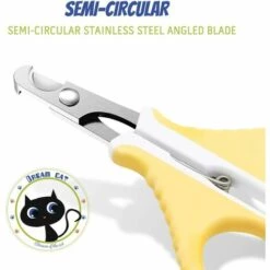 GALOZZOIT Coupe-ongles Professionnel Pour Chat, Meilleur Coupe-ongles En Acier Inoxydable Avec Protection Et Verrouillage De Sécurité Pour Animaux De Compagnie Et Radian Spécial Courbe, Outil De Toilettage Essentiel Pour Petit Animal De Compagnie (lame Plate). -Toilletage et hygiène du chien Soldes 66544544 4