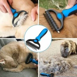 READCLY-Brosse Chien Brosse Chat, Peigne Déméloir Chien Professionnel Et Brosse Chien Poil Long, Râteau De Toilettage Pour Chien Et Chat Enlever Le Sous-poil Des Animaux De Compagnie -Toilletage et hygiène du chien Soldes 66651612 3