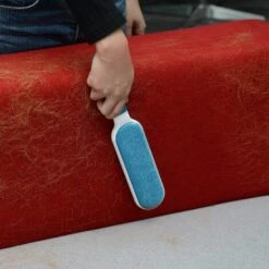 YIENJAOY Anti-poils Brosse Pour Animal Domestique - Brosse De Nettoyage Magique Réutilisable Pour Enlever Les Poils D’animaux De Compagnie Avec Auto-nettoyage Retirer Chien Chat Cheveux (Bleu) -Toilletage et hygiène du chien Soldes 66821387 4