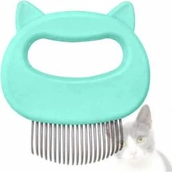 FLETéçA Brosse Pour Chat, Peigne Pour Chat, Peigne De Massage Pour Chats, Brosse Pour Chien, Peigne Pour Animaux De Compagnie Et Brosse De Massage (vert)