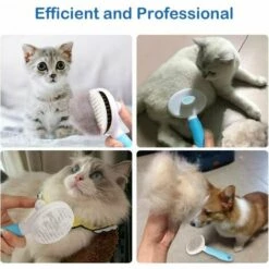 TANèTUE Brosse Chien, Brosse Pour Chats, Brosse Anti Poils Animaux - Enlever 95% Des Poils Morts, Peigne De Toilettage Auto-nettoyante, Déméloir Professionnel Pour Les Poils Longs/Courts -Toilletage et hygiène du chien Soldes 67427913 4