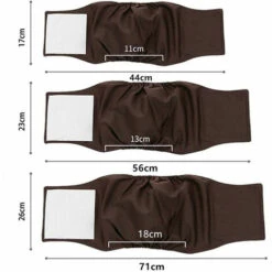 OYLDA 3 Pièces De Couches Lavables Pour Chiens, Confortables, Durables, Réutilisables -Toilletage et hygiène du chien Soldes 67930426 5