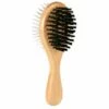 TRIXIE Brosse, Double Face, En Bois/poils Nylon & Métal, 5 × 17 Cm
