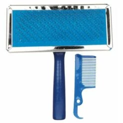 TRIXIE Brosse Souple, Poignée En Bois/poils Métal, 11 × 14 Cm