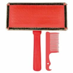 TRIXIE Brosse Souple, Poignée En Bois/poils Métal, 11 × 14 Cm -Toilletage et hygiène du chien Soldes 6982996 5