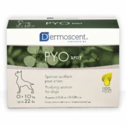 Dermoscent PYOspot Soin Cutané Pour Chien De 1 à 10 Kg Boîte De 4 Pipettes
