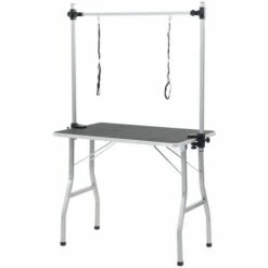 VidaXL Table De Toilettage Ajustable Pour Chiens Chats 2 Potences